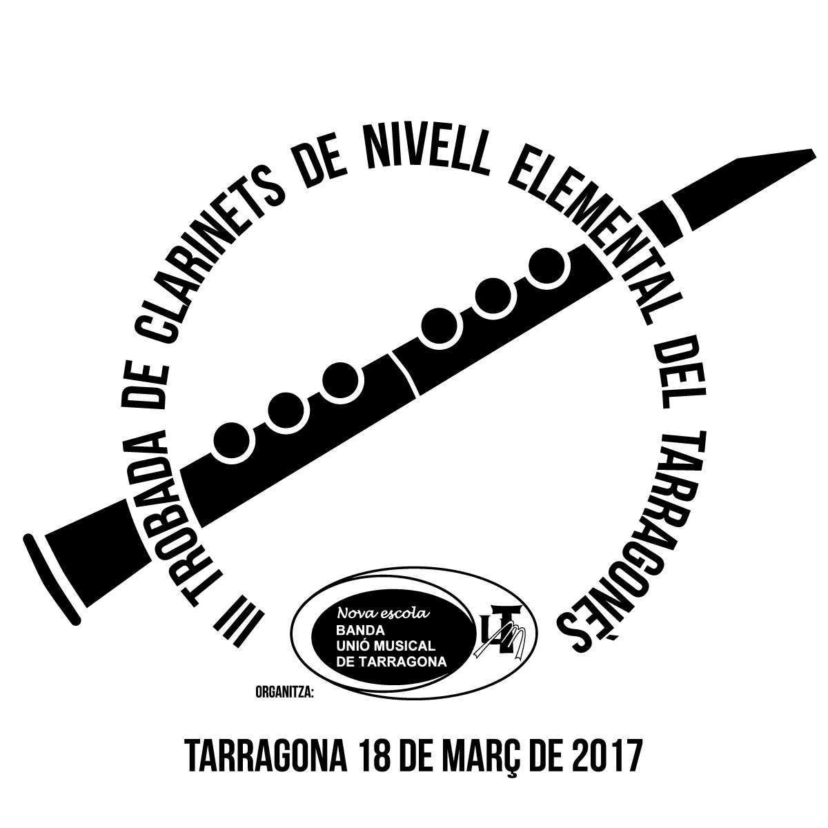 Logotip de la III Trobada de clarinets del Tarragonès